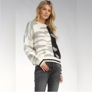 ELAN | Bloomingdale’s Mixed Animal Print Sweater - Small